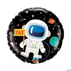 Birthday Astronaut 18" Mylar Balloon