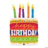 Birthday Cake & Candles 35" Mylar Balloon -Party Decorations Sales Shop birthday cake and candles 35 mylar balloon13993384