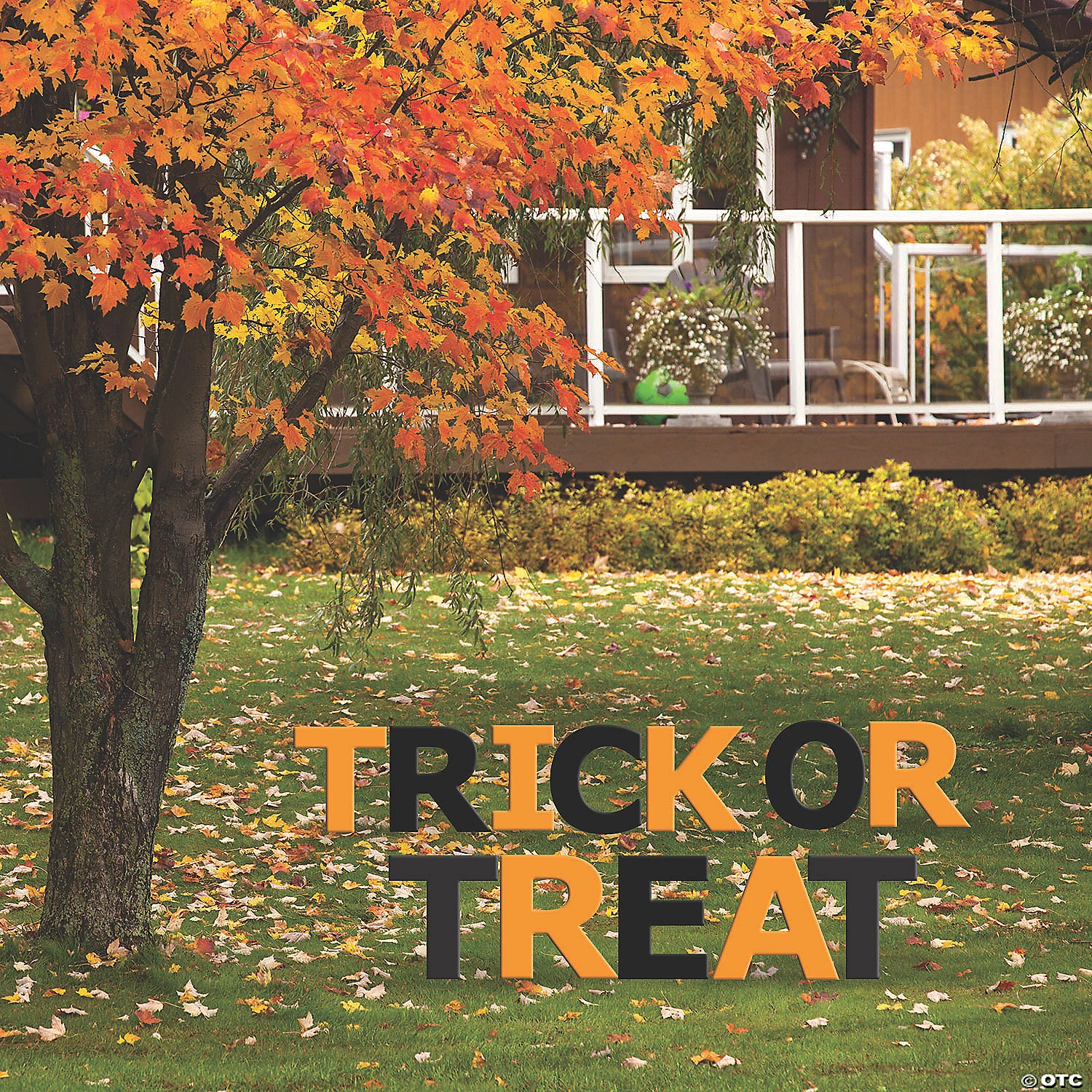 Black & Orange Trick or Treat Letter Kit 3 Black & Orange Trick or Treat Letter Kit