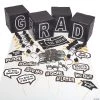 Black & White Graduation Decorating Kit - 53 Pc. 1 Black & White Graduation Decorating Kit - 53 Pc. -Party Decorations Sales Shop black and white graduation decorating kit 53 pc 13955009
