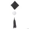 Black & White Hanging Honeycomb Tissue Paper Diamonds with Tassels - 3 Pc. -Party Decorations Sales Shop black and white hanging honeycomb tissue paper diamonds with tassels 3 pc 13933677