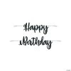 Black Happy Birthday Banner - 2 Pc. 2 Black Happy Birthday Banner - 2 Pc. -Party Decorations Sales Shop black happy birthday banner 2 pc 13911080