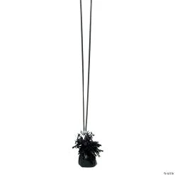 Black Metallic Balloon Weights - 12 Pc.