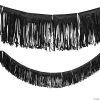 Tissue Fringe Garland -Party Decorations Sales Shop black tissue paper fringe garland13964245