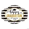 Black, White and Gold Sign Shaped Graduation 32" Mylar Balloon -Party Decorations Sales Shop black white and gold sign shaped graduation 32 mylar balloon14190241