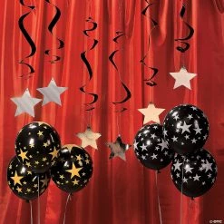 Black with Silver Stars 11" Latex Balloons - 24 Pc. 7 Black with Silver Stars 11" Latex Balloons - 24 Pc. -Party Decorations Sales Shop black with silver stars 11 latex balloons 24 pc 70 5602 a02