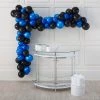 Solid Color & Black Latex Balloon Garland Kit - 291 Pc. -Party Decorations Sales Shop blue and black latex balloon garland kit 291 pc 13983780