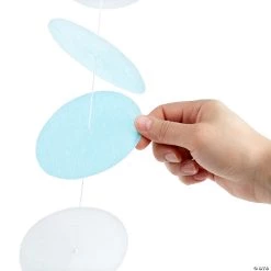 Blue and White Circle Hanging Decoration Backdrop -Party Decorations Sales Shop blue and white circle hanging decoration backdrop13964300 a01