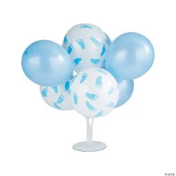 Blue Baby Shower Latex Balloon Bouquet Centerpieces - 53 Pc.