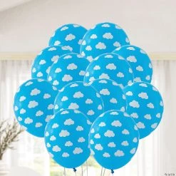 Blue Cloud 11" Latex Balloons - 50 Pc. -Party Decorations Sales Shop blue cloud 11 latex balloons 50 pc 13838731 a02