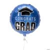 Congrats Grad 18" Mylar Balloons - 3 Pc. -Party Decorations Sales Shop blue congrats grad 18 mylar balloons 3 pc 13963912