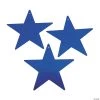 Metallic Stars - 12 Pc. -Party Decorations Sales Shop blue large metallic stars 12 pc 70 1151