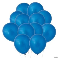 Blue Metallic 11" Latex Balloons - 24 Pc.