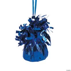 Blue Metallic Balloon Weights - 12 Pc.