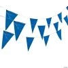 Pennant Banners -Party Decorations Sales Shop blue plastic pennant banner3 2726