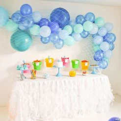 Blue Sea 25 Ft. Balloon Garland Kit with Fish Net - 81 Pc.