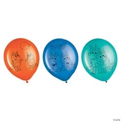 Bluey 12" Party Latex Balloons - 6 Pc.
