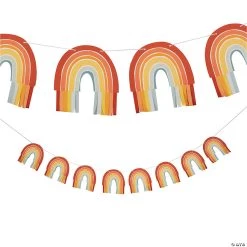 Boho Rainbow Garland with Tassels