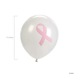 Awareness Ribbon 11" Latex Balloons - 48 Pc. 6 Awareness Ribbon 11" Latex Balloons - 48 Pc. -Party Decorations Sales Shop breast cancer awareness 11 latex balloons 48 pc 17 167 a01