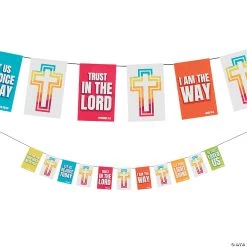 Bright Scripture Pennant Banner
