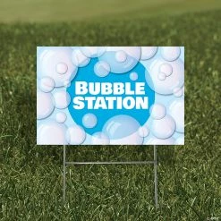 Bubble Station Yard Sign