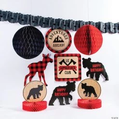 Buffalo Plaid Birthday Decorating Kit - 10 Pc.