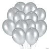 Bulk Metallic 11" Latex Balloons - 144 Pc. -Party Decorations Sales Shop bulk silver metallic 11 latex balloons 144 pc 17 1524