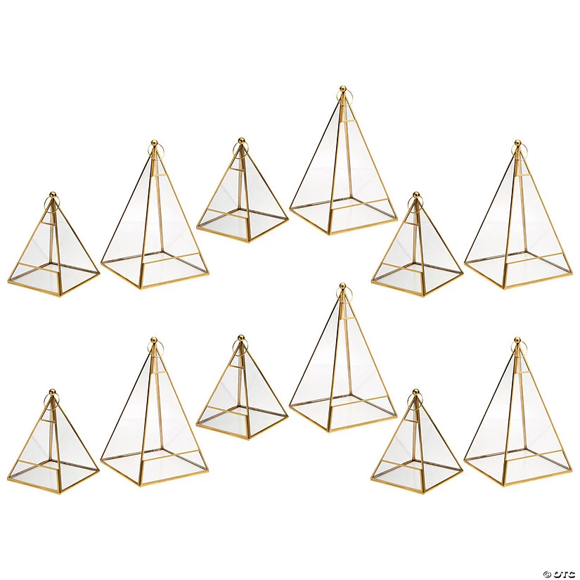 Bulk Terrarium Glass Lanterns - 12 Pc. 3 Bulk Terrarium Glass Lanterns - 12 Pc.