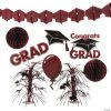 Graduation Party Decorating Kit - 9 Pc. 2 Graduation Party Decorating Kit - 9 Pc. -Party Decorations Sales Shop burgundy graduation party decorating kit 9 pc 13639177