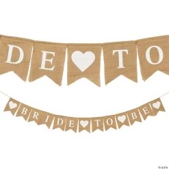 Burlap Bride to Be Banner