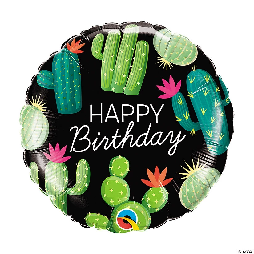 Cactus Happy Birthday 18" Mylar Balloon 3 Cactus Happy Birthday 18" Mylar Balloon