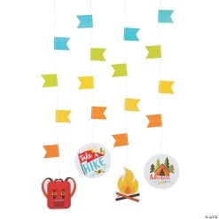 Camp Party Hanging Cutouts - 12 Pc.