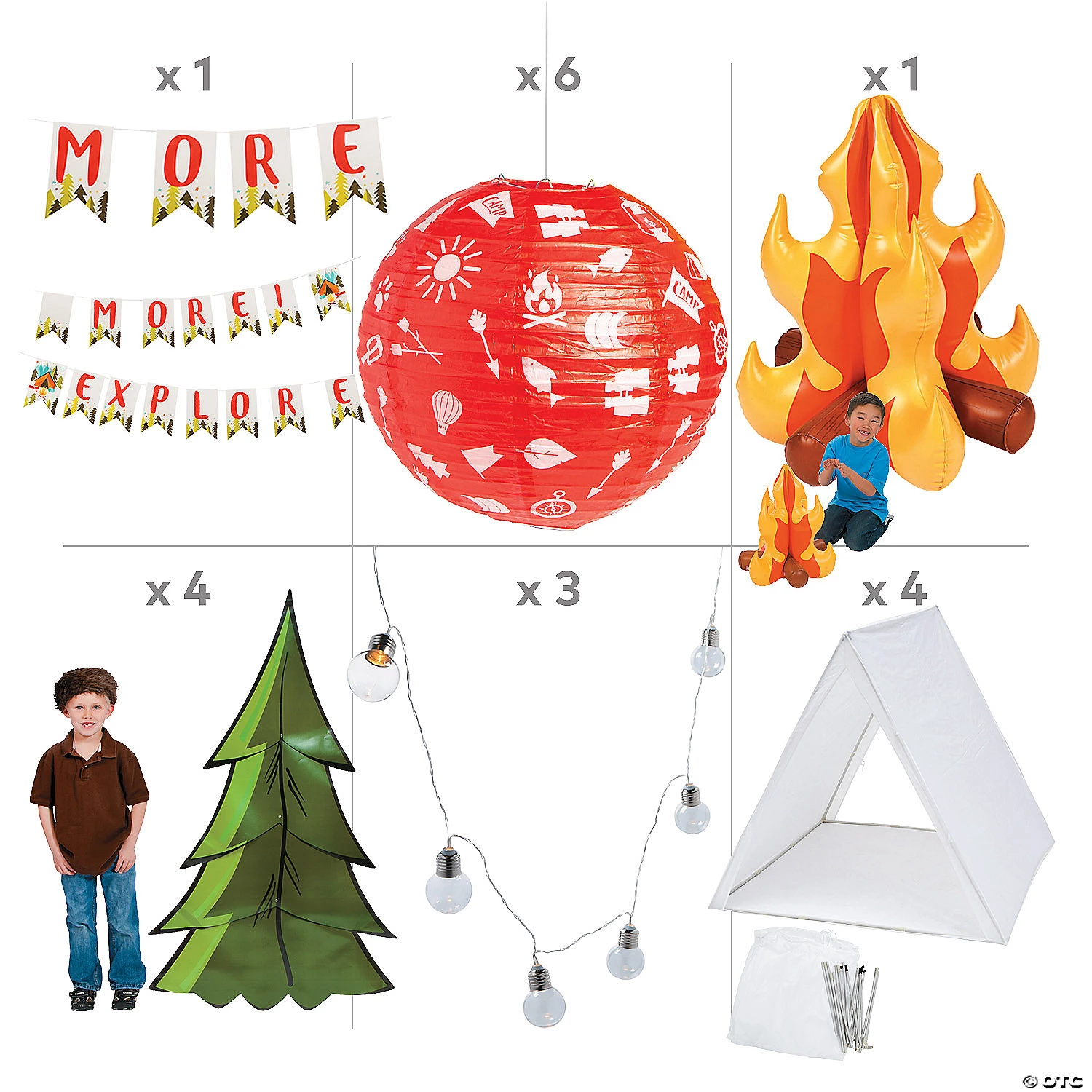 Campout Sleepover Kit for 4 Guests 4 Campout Sleepover Kit for 4 Guests - Image 2