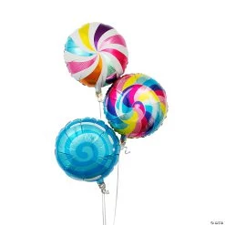 Candy World 20" Mylar Balloons - 3 Pc.
