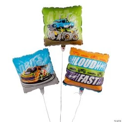 Cars & Trucks 18" Mylar Balloons - 3 Pc.