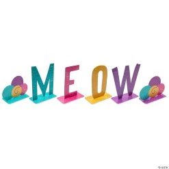 Cat Party Meow Yarn Centerpiece - 6 Pc.