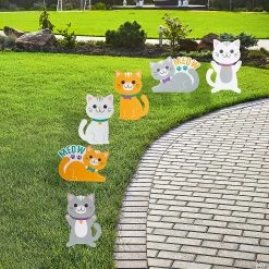 Cat Party Yard Sign Set
