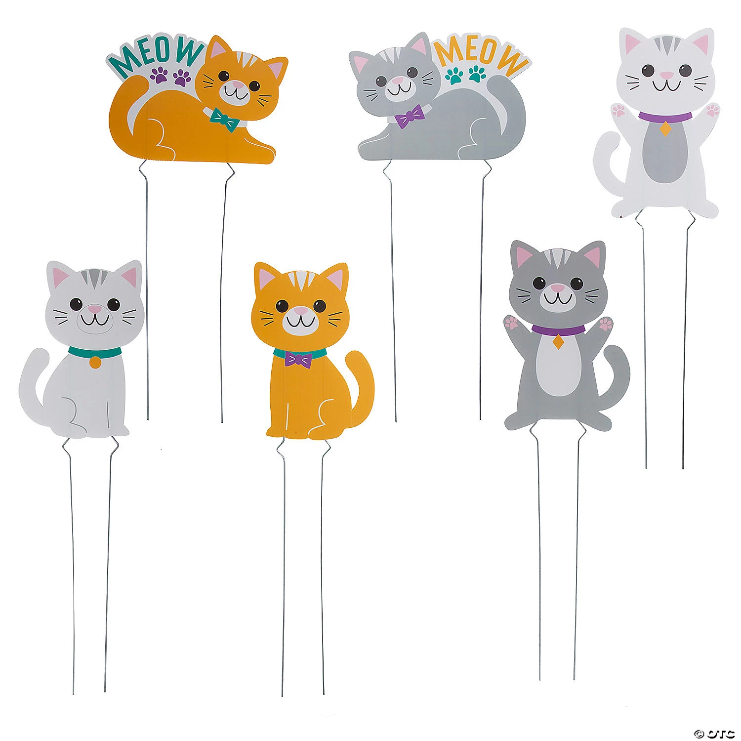 Cat Party Yard Sign Set 4 Cat Party Yard Sign Set - Image 2