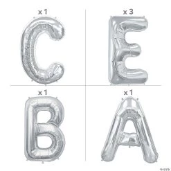 Celebrate 34" Mylar Balloon Kit - 9 Pc. -Party Decorations Sales Shop celebrate 34 mylar balloon kit 9 pc 14100603 a01