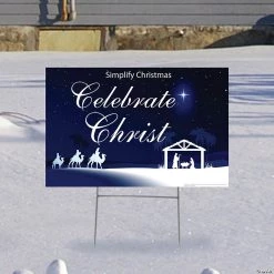 Celebrate Christ This Christmas Yard Sign