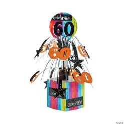 Celebrate Milestone 60th Birthday Centerpiece