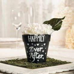 Ceramic Chalkboard Flowerpots - 12 Pc. -Party Decorations Sales Shop ceramic chalkboard flowerpots 12 pc 13745515 a02