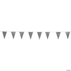 Checkered Plastic Pennant Banner