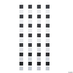 Checkered Square Hanging Decorations - 4 Pc.
