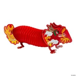 Chinese New Year Dragon Honeycomb Centerpieces - 3 Pc.