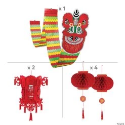 Chinese New Year Hanging Decorations Kit - 7 Pc. 6 Chinese New Year Hanging Decorations Kit - 7 Pc. -Party Decorations Sales Shop chinese new year hanging decorations kit 7 pc 14097527 a01