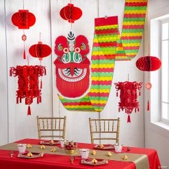 Chinese New Year Hanging Decorations Kit - 7 Pc. 7 Chinese New Year Hanging Decorations Kit - 7 Pc. -Party Decorations Sales Shop chinese new year hanging decorations kit 7 pc 14097527 a02