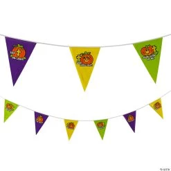 Christian Pumpkin Pennant Banner