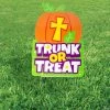 Christian Pumpkin Trunk-Or-Treat Yard Sign -Party Decorations Sales Shop christian pumpkin trunk or treat yard sign14097456
