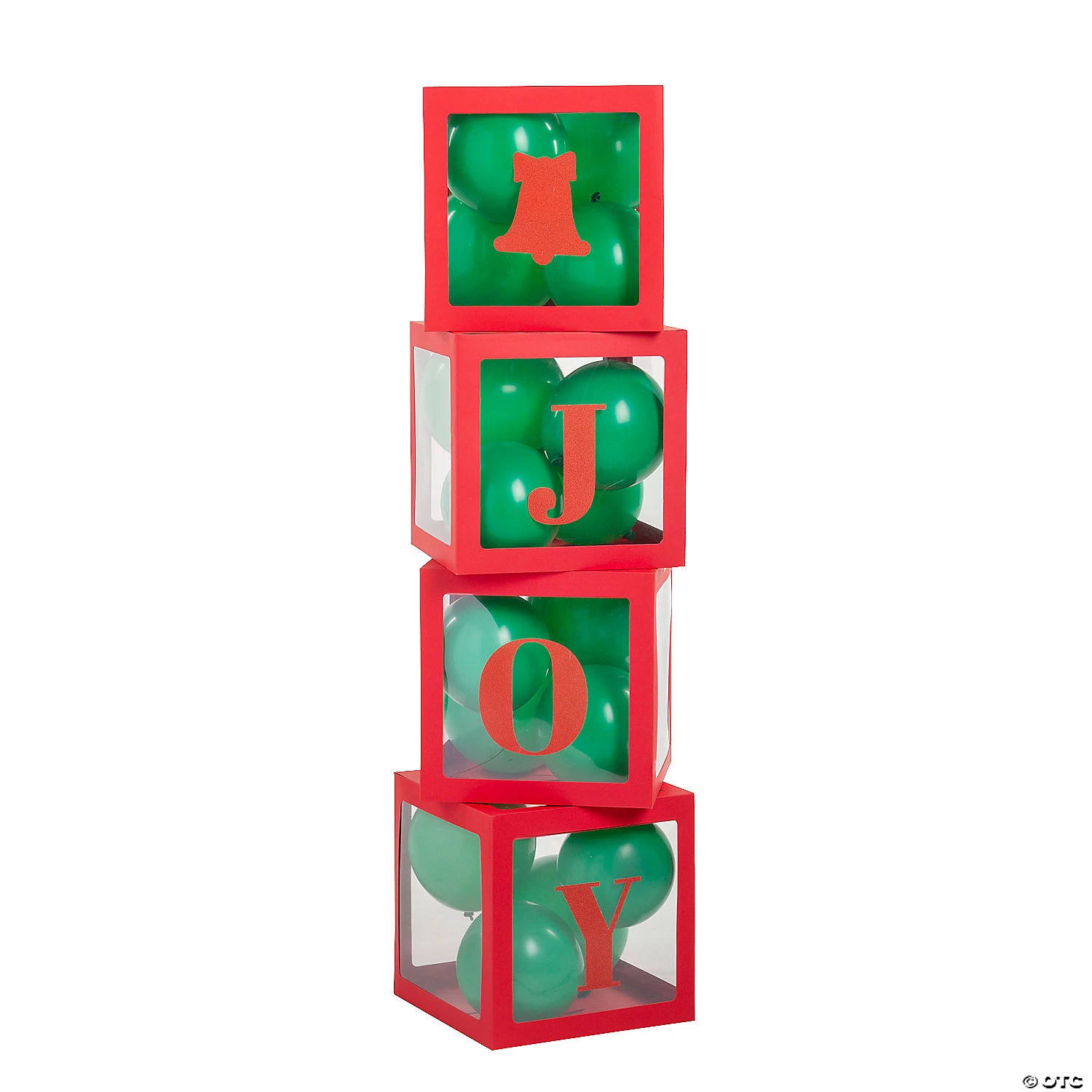 Christmas Balloon Block Boxes - 4 Pc. 3 Christmas Balloon Block Boxes - 4 Pc.